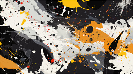Ink Dust Grunge Urban Background. Abstract texture with grain and stain. Black and white vector.