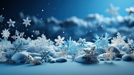 Fototapeta na wymiar Christmas Background With Snowflake Design, Merry Christmas Background ,Hd Background