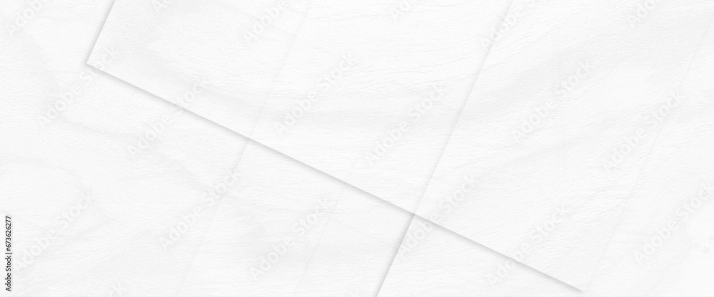 Aufkleber white abstract wooden geometric square shapes in texture layers pattern background