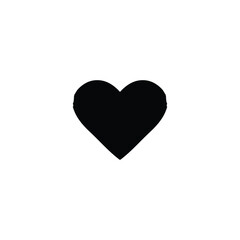 Heart icon. Simple style gift shop big sale poster background symbol. Like button. Heart brand logo design element. Heart t-shirt printing. Vector for sticker.