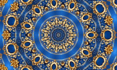 Abstract kaleidoscope background. Beautiful multicolor kaleidoscope texture. Unique mandala design