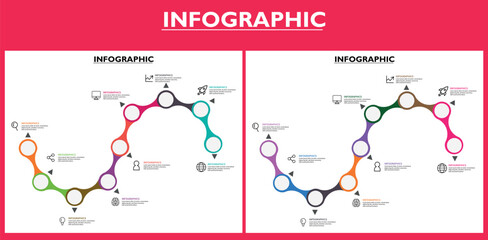 infographic set of banners