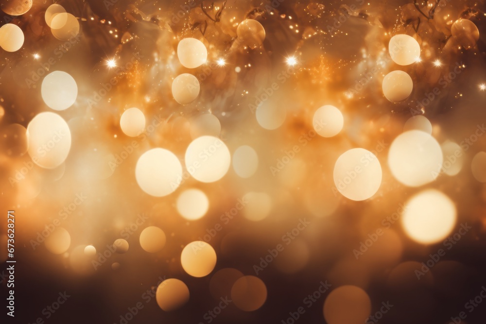Poster soft and glowing bokeh lights adding a magical touch to christmas.