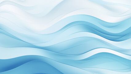 Fototapeta premium Sky Blue and White Abstract Pattern Wallpaper