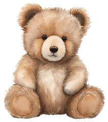 Cute teddy bear illustration.