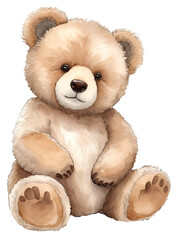 Cute teddy bear illustration.