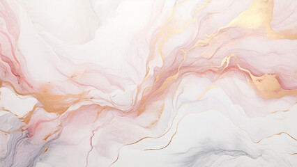 Fototapeta premium Luxurious Rose Gold and Marble Abstract Pattern Wallpaper