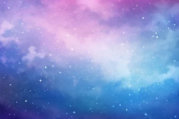 Tuinposter space starry sky fantasy hand drawing backgrounds web graphics, Generative AI © Picture Perfect