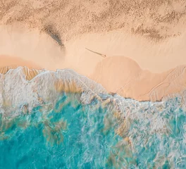 Fotobehang Ocean seashore with beautiful turquoise water and sea waves © Dave
