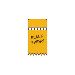 Black Friday icon vector