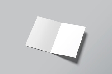 A4 Bifold Blank Mockup