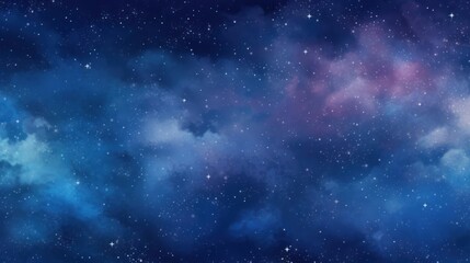 Delicate starry sky illustration Hand-painted background Fantastic Dark fantasy, Generative AI
