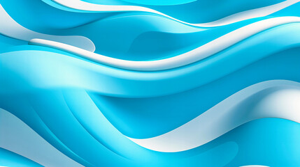 Ocean's Embrace: Captivating Azure Curves Dancing in a Sea of Tranquil Cerulean Elegance