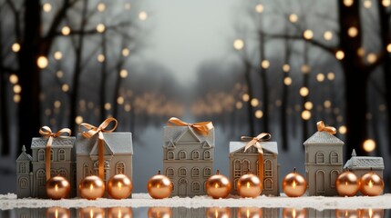 Obraz na płótnie Canvas Merry Christmas Background With Realistic Ornaments, Merry Christmas Background ,Hd Background
