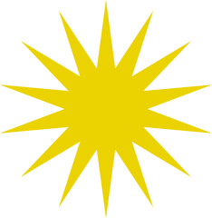 Obraz premium Sun icon. Yellow sun star icons or logo collection. Summer, sunlight, sunset, sunburst. Vector illustration.