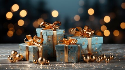 Fototapeta na wymiar Merry Christmas Background With Realistic Presents, Merry Christmas Background ,Hd Background