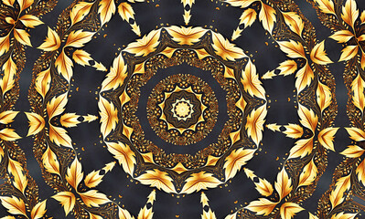 Abstract kaleidoscope background. Beautiful multicolor kaleidoscope texture. Unique mandala design