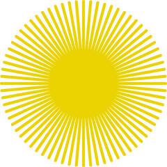 Sun icon. Yellow sun star icons or logo collection. Summer, sunlight, sunset, sunburst. Vector illustration.