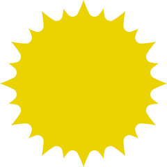 Sun icon. Yellow sun star icons or logo collection. Summer, sunlight, sunset, sunburst. Vector illustration.