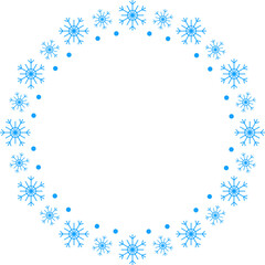 Snowflake Circle Frame