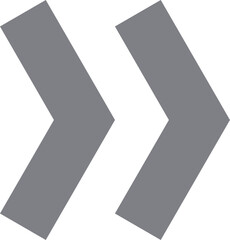 矢印＿アウトラインなし　グレー
