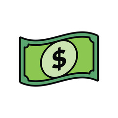 money icon vector design template simple and clean