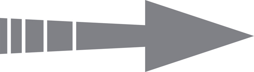 矢印＿アウトラインなし　グレー
