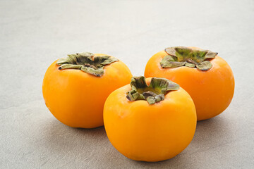 Fresh Ripe Persimmon or Kesemek fruit 
