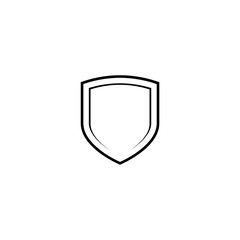 Obraz premium Shield shape frame border badge isolated on white background