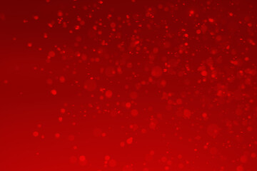 red glitter vintage lights background. red bokeh shiny on dark background.