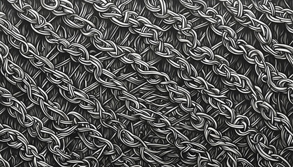 Chainmail background B&W.