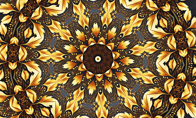 Abstract kaleidoscope background. Beautiful multicolor kaleidoscope texture. Unique mandala design