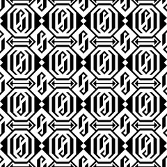 Seamless models. Modern stylish texture. Monochrome, simple. Vector.