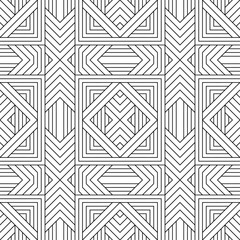 Vector seamless pattern. Modern stylish texture. Monochrome, linear abstract background.