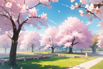 春と桜とピンクの世界