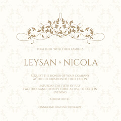Floral borders and classic seamless pattern. Graphic design page.
