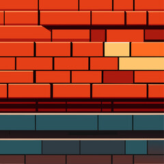 Obraz premium Background of brick wall texture. Vector illustration.