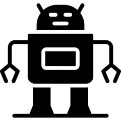 Naklejka premium Robot Icon