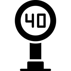 Speed Sign Icon