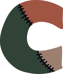 Stitch Alphabet Letter C