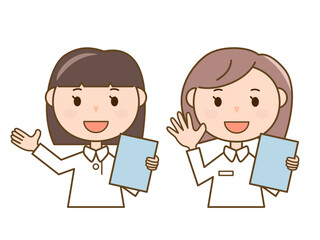 看護師,女性,白衣,説明,案内,笑顔,医療,ポイント,美容,教える,イラスト,かわいい,挨拶,チェック,アドバイス,看護士,ナース,介護,エステ,マッサージ,病院,看護婦,笑う,受付,医師,カルテ,バイバイ,こんにちは,おはよう,手を振る,確認,メリット,オススメ,整体,人物,女の子,歯科助手,医者,若い,20代,整体師,薬剤師,接骨院,ポーズ,エステティシャン,制服,仕事,上半身,人,ベクター 