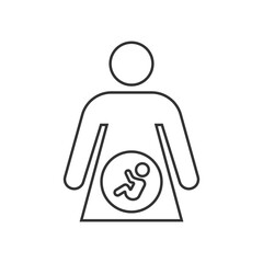 Pregnant woman icon. Healthcare symbol modern, simple, vector, icon for website design, mobile app, ui. Vector Illustration