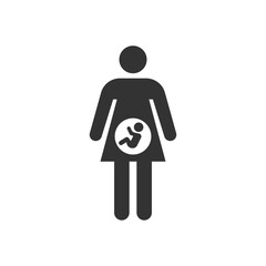 Pregnant woman icon. Healthcare symbol modern, simple, vector, icon for website design, mobile app, ui. Vector Illustration