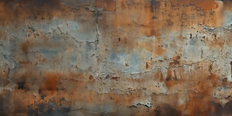 Fototapeta premium Rusted steel surface texture, showcasing weathered patterns and aged character