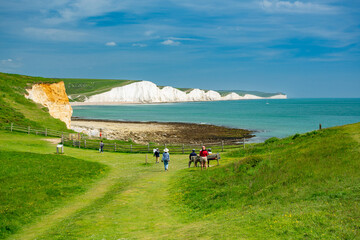 Seven Sisters view at Hope gap, UK	