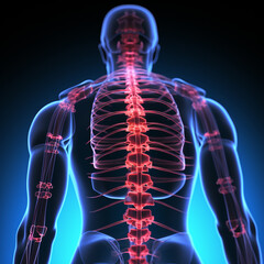 3d rendered illustration of a spine