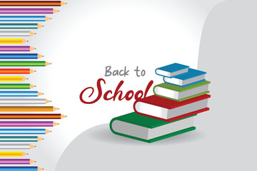 stack of books with colorful arrows