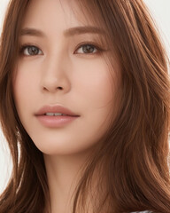 Fototapeta premium portrait of a woman close-up face