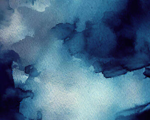 Blue water color grunge texture for the background