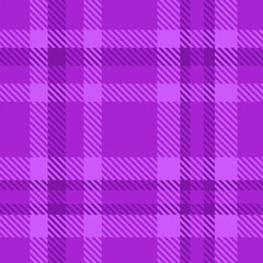 Purple Tartan Plaid Pattern Seamless. Check fabric texture for flannel shirt, skirt, blanket
